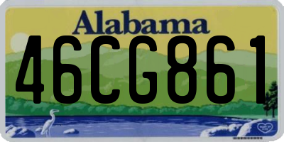 AL license plate 46CG861