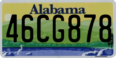 AL license plate 46CG878