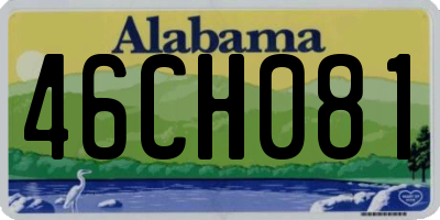AL license plate 46CH081