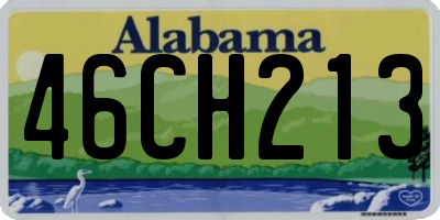 AL license plate 46CH213
