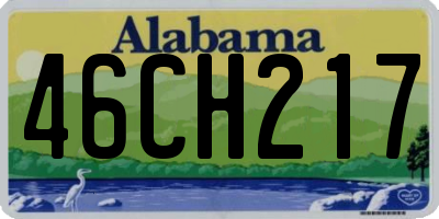 AL license plate 46CH217