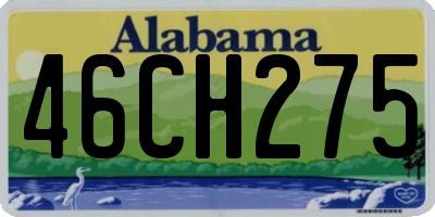 AL license plate 46CH275