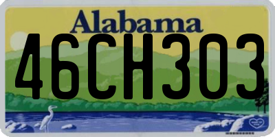 AL license plate 46CH303