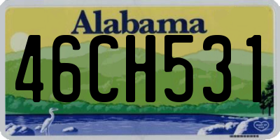 AL license plate 46CH531