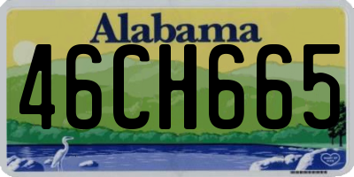 AL license plate 46CH665