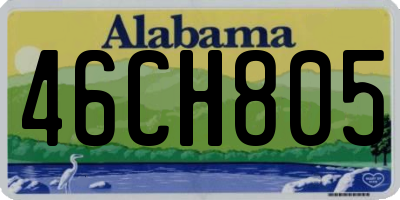 AL license plate 46CH805