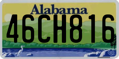 AL license plate 46CH816