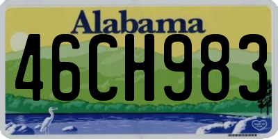 AL license plate 46CH983