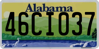 AL license plate 46CI037