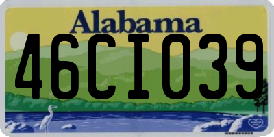 AL license plate 46CI039