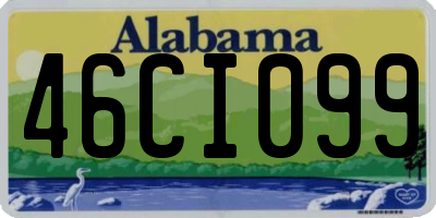 AL license plate 46CI099