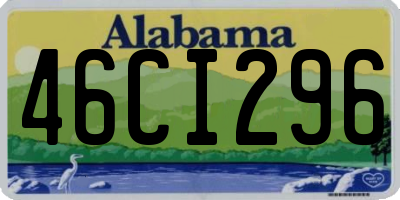 AL license plate 46CI296