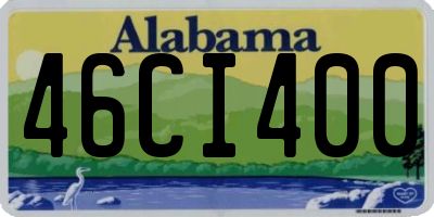 AL license plate 46CI400