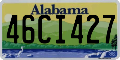 AL license plate 46CI427