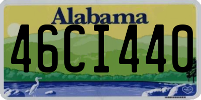 AL license plate 46CI440