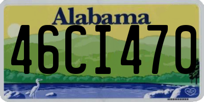 AL license plate 46CI470