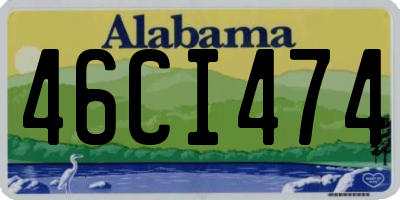 AL license plate 46CI474