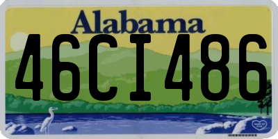 AL license plate 46CI486