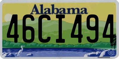 AL license plate 46CI494