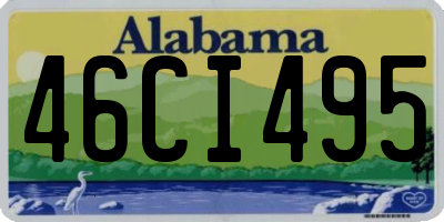 AL license plate 46CI495