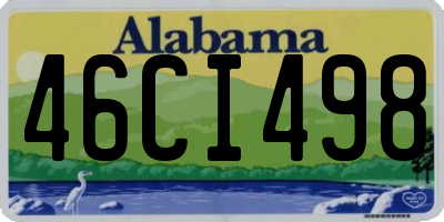 AL license plate 46CI498