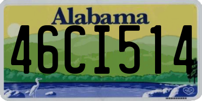AL license plate 46CI514