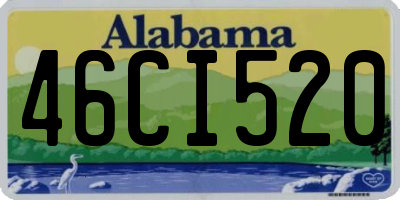 AL license plate 46CI520
