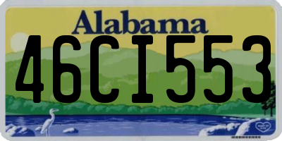 AL license plate 46CI553