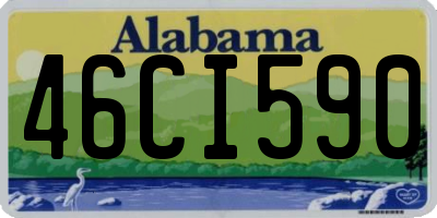 AL license plate 46CI590