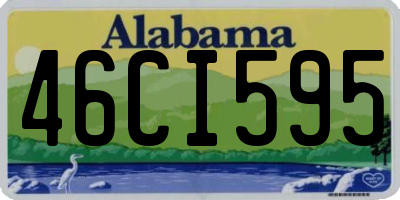 AL license plate 46CI595