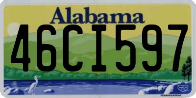 AL license plate 46CI597