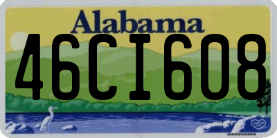 AL license plate 46CI608