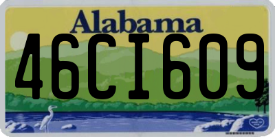 AL license plate 46CI609