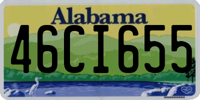 AL license plate 46CI655