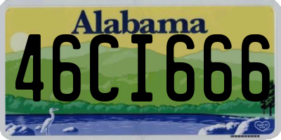 AL license plate 46CI666