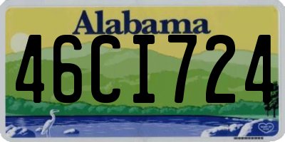 AL license plate 46CI724