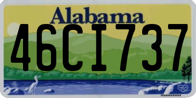 AL license plate 46CI737