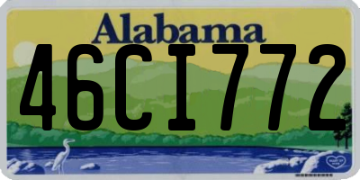 AL license plate 46CI772
