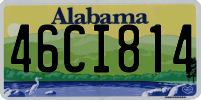 AL license plate 46CI814
