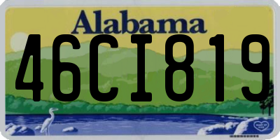 AL license plate 46CI819
