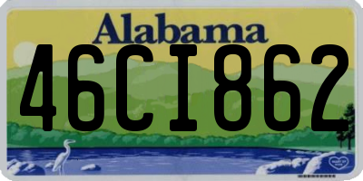 AL license plate 46CI862