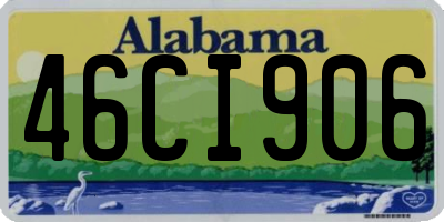 AL license plate 46CI906