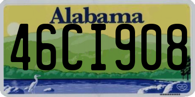 AL license plate 46CI908