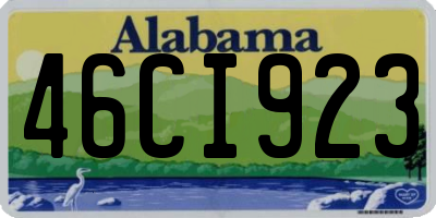AL license plate 46CI923