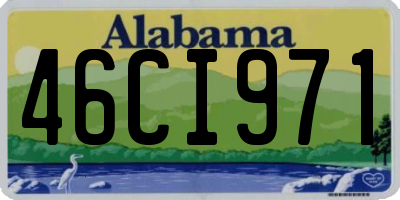 AL license plate 46CI971