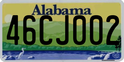AL license plate 46CJ002