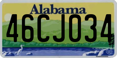 AL license plate 46CJ034