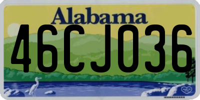 AL license plate 46CJ036