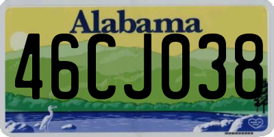 AL license plate 46CJ038