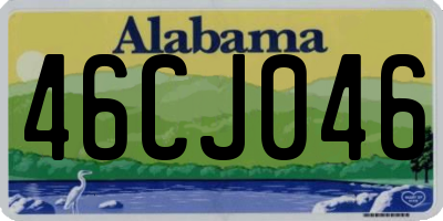 AL license plate 46CJ046